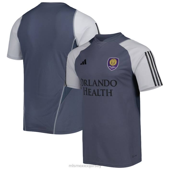 MLS Jerseys jerseyhombres camiseta de entrenamiento de campo orlando city sc adidas gris 2023 BJDD256