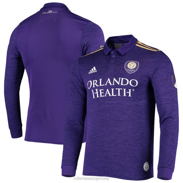 MLS Jerseys jerseyhombres orlando city sc adidas púrpura 2019 camiseta auténtica de manga larga local BJDD731
