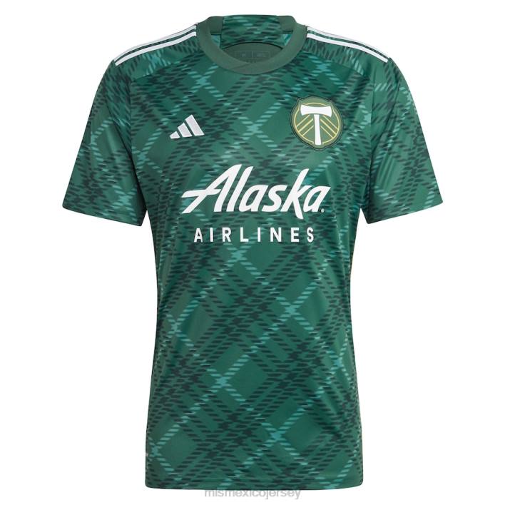 MLS Jerseys jerseyhombres camiseta adidas portland Timbers réplica verde 2023 portland plaid kit BJDD95