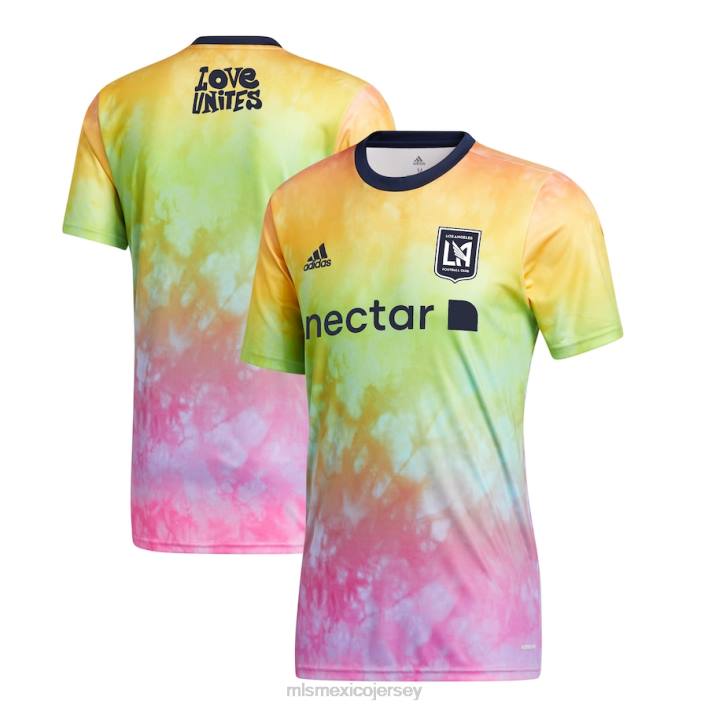 MLS Jerseys jerseyhombres camiseta de rendimiento pre-partido adidas 2021 Pride de lafc BJDD547