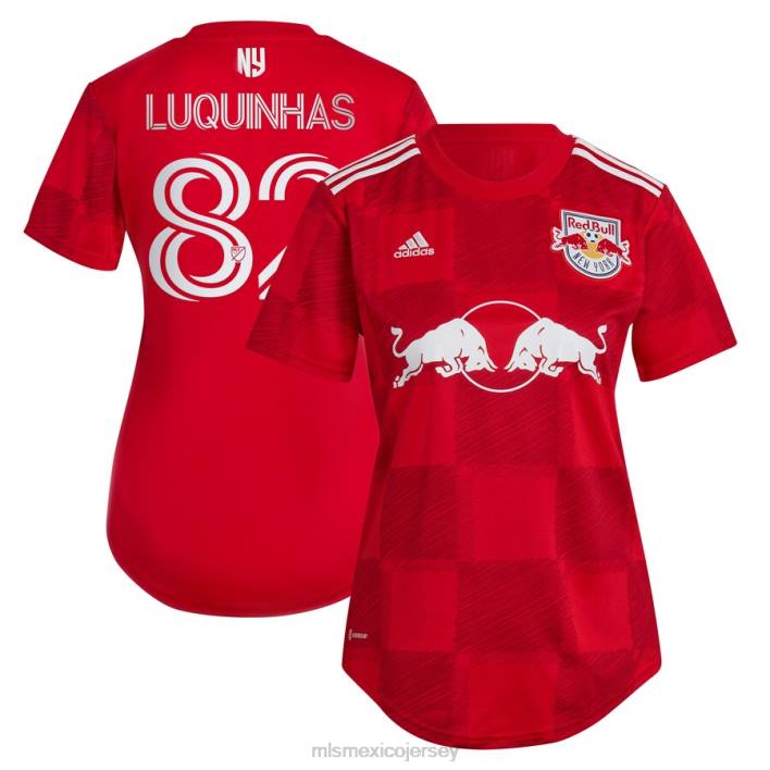 MLS Jerseys jerseymujer camiseta new york red bulls luquinhas adidas roja 2023 1ritmo replica jugador BJDD1138