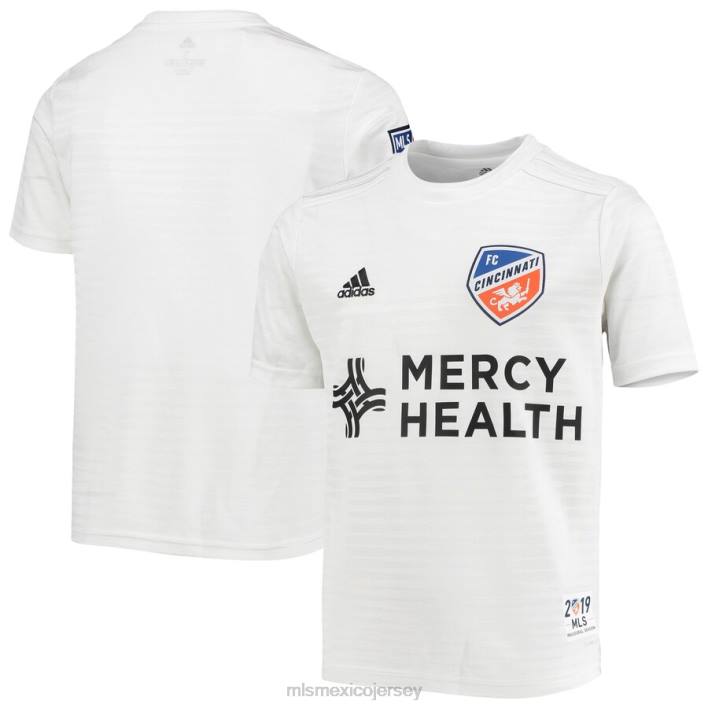 MLS Jerseys jerseyniños réplica de camiseta adidas blanca visitante del fc cincinnati 2019 BJDD757