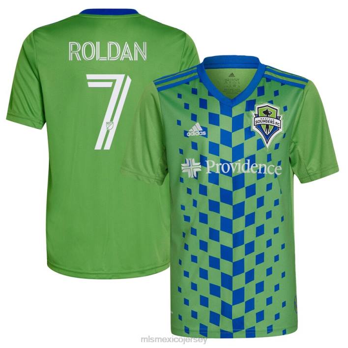 MLS Jerseys jerseyniños seattle sounders fc cristian roldan adidas verde 2023 legado verde réplica camiseta del jugador BJDD207